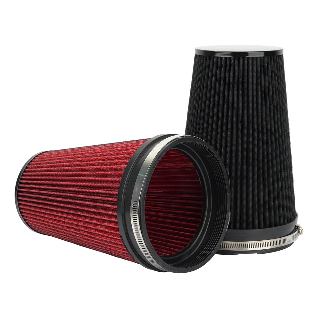 Universal High Flow Cone Air Filter 150mm 6inch for Cold Intake Pipe Racing Car Engine Air Inlet Washable Cold Air Intake Filter