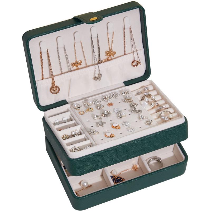 Multilayer Jewelry Storage Box for Necklaces, Rings, and Earrings