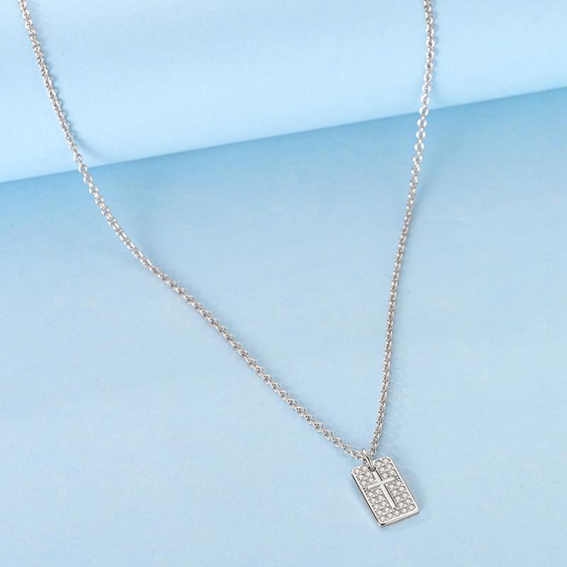 Angel's Wings Feather Necklace 925 Silver Original Blue Eyes Long Chain Link For Mom Women Wedding Party Jewelry Gift
