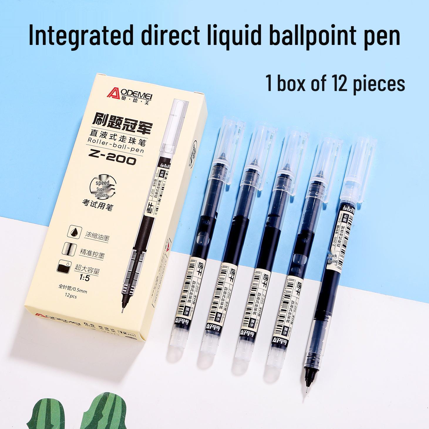 Large Capacity 0.5mm Water-Based Rollerball Pen for Students 12 pieces per box