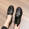 Fashion Single Shoe Leather Soft Soled Middle-aged Women's Casual Leather Shoes Mother's Shoes