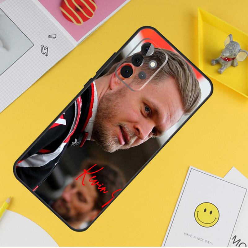 Kevin Magnussen F1 Case For Samsung Galaxy A55 A35 A25 A15 A51 A71 A12 A32 A52 A13 A33 A53 A14 A34 A54 Coque