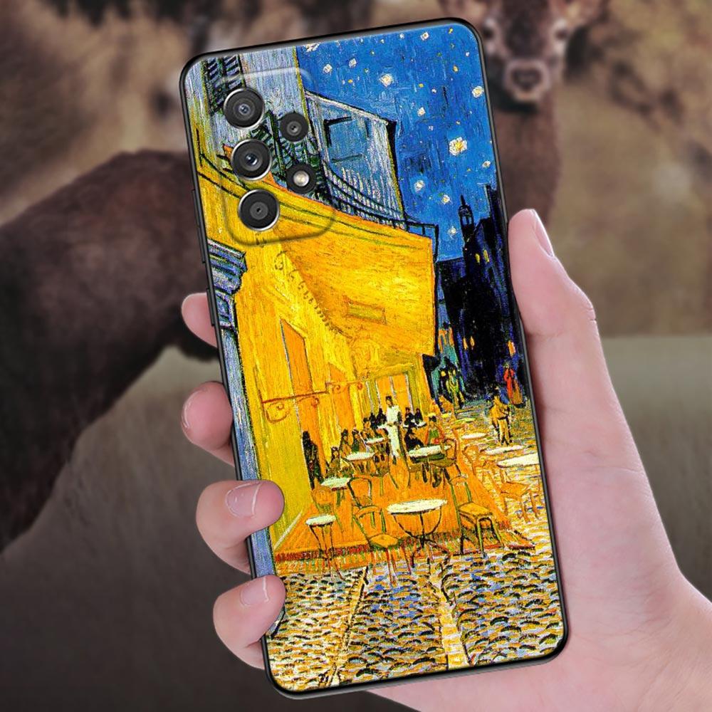 Gemälde Van-Gogh Nachthimmel Handyhülle für Samsung Galaxy A57 A56 A37 A55 A36 A26 A54 A52 A35 A34 A25 A17 A16 A15 A07 Weiche Hülle