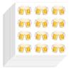 20pcs Self-Adhesive Paper Decorative Stickers for Party Decorative Presents Sealing Beer 90x90mm 12patterns/pc