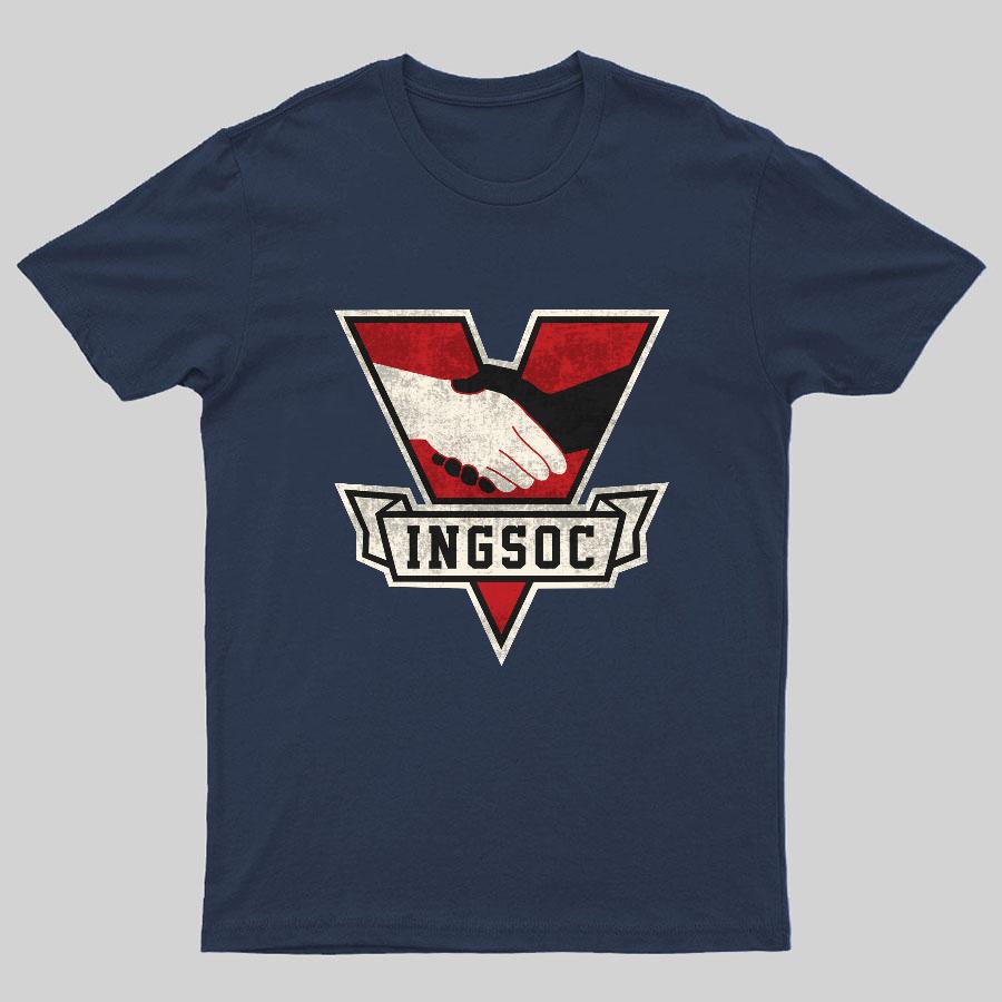 1984 George Orwell Ingsoc 100% Cotton Summer Casual Cool Loose T-Shirt
