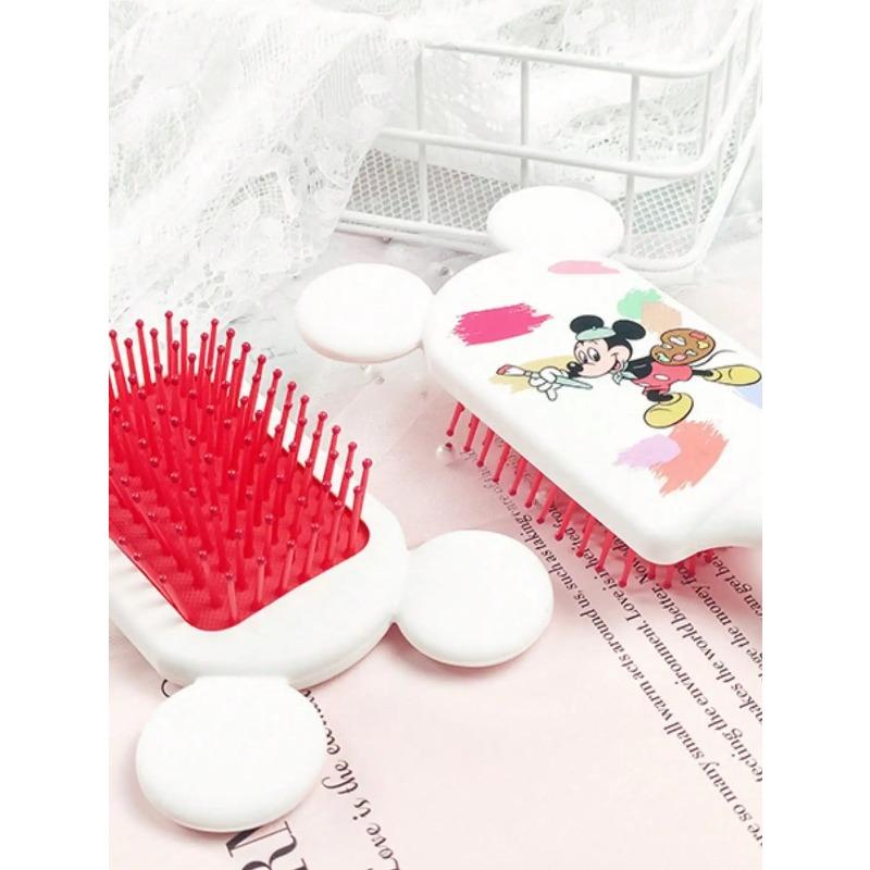 Disney 1 Pack Mickey Mouse Minnie Pad Massage Comb Cartoon Comb Hair Brush Hair Tools Party Favor Perfect Christmas Gift