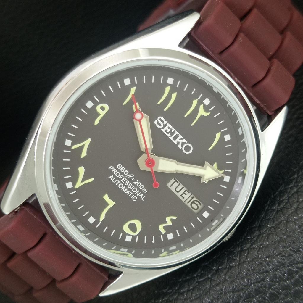 

АВТОМАТИЧЕСКИЕ ВИНТАЖНЫЕ ВОССТАНОВЛЕННЫЕ SEIKO 6309A ЯПОНИЯ МУЖСКИЕ ЧАСЫ С КОРИЧНЕВЫМ ЦИФЕРБЛАТОМ a442758-1