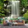 3d Waterfall Wall Mural Nature Scenery Wallpaper Living Room Bedroom Waterfall Mural Home Decor