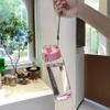 780ml LeakProof Active Water Bottle Oval Clear Plastic Kettle Portable Spacious Outdoor Use Travel Fitness Summer Drinking Cup