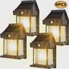 1/2/3/4 stk Utendørs Vintage Solcellepære Bevegelsessensor Vanntett Wolfram Vegglampe Retro Nattlampe For Hage Gård
