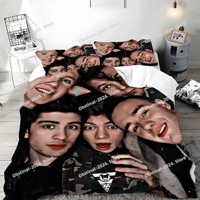 Copripiumino Federa Set Biancheria da Letto One-Direction Rock 1D Adulto Ragazzo Ragazza Decorazione Camera da Letto Regalo per Bambini Singolo Matrimoniale