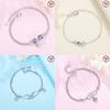 Authentic copper Starry Butterfly Bracelets Blue Zircon Cross Claws Bracelets Women Jewellery Accessory Anniversary Fine Gift