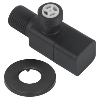 Valvola Angolare Miscelatore G1 2 Valvola di Arresto Acqua Accessorio Bagno WC Lavandino Nero