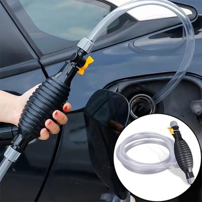 Universal Gasoline Siphon Hose Pump Manual Car Fuel Pump Hand Gas Oil Pump  Water