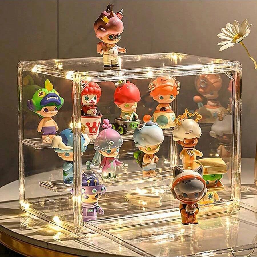 1/120pcs-Blind box display rack, doll storage rack,transparent storage box, suitable for toys, assembly storage display series