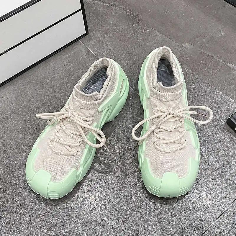 Fashion Perforated Laced Sports Sneakers Husband Mary Jane Shoes Woman Boot Boots To Brand Name Sports-et-leisure Sporty Pie