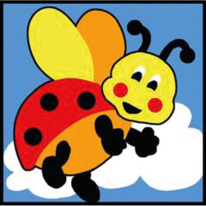 Kit canevas soudan enfant Coccinelle