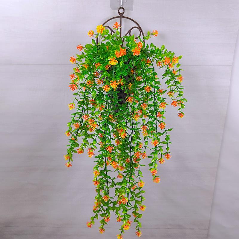 Verdor Montado en la Pared: Enredadera de Flores Artificiales Larga y Hojas Decorativas para Espacios Interiores/Exteriores