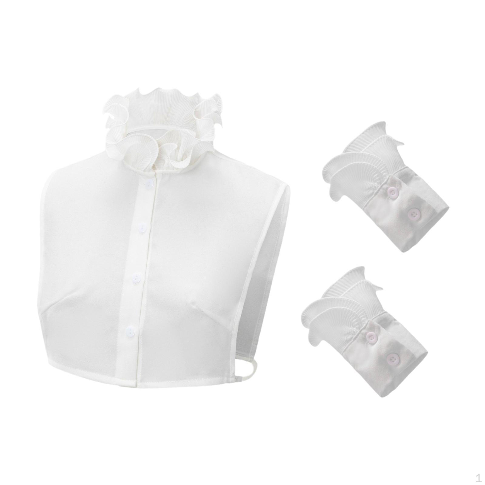 

Съемный декоративный топ с имитацией кружева и высоким воротником, аксессуары для одежды 42cm белый