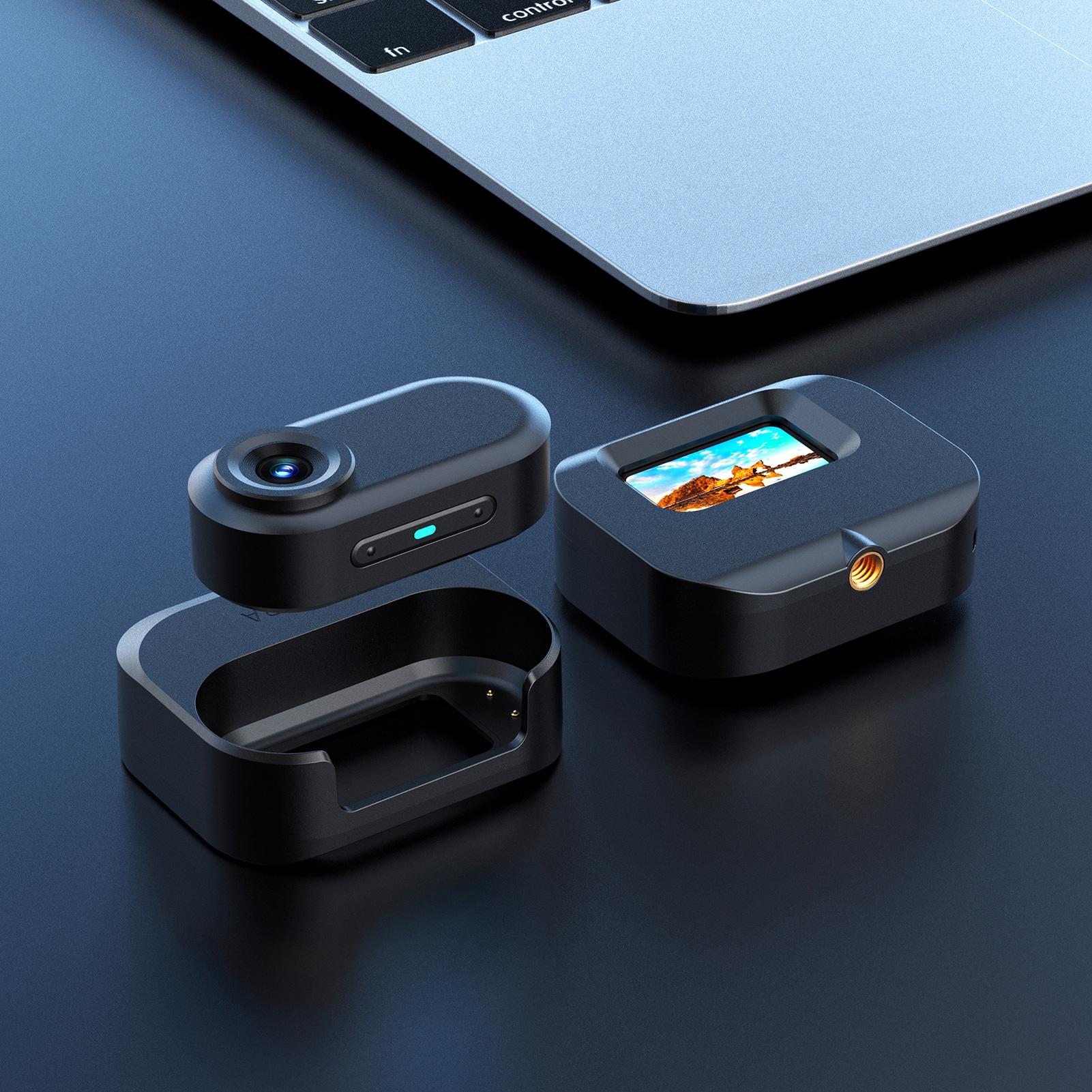 

Мініатюрна камера 1080P з магнітним шнурком, запис відео, камера з датчиком руху, розмір з великий палець, носима 1RL + 1RT чорний