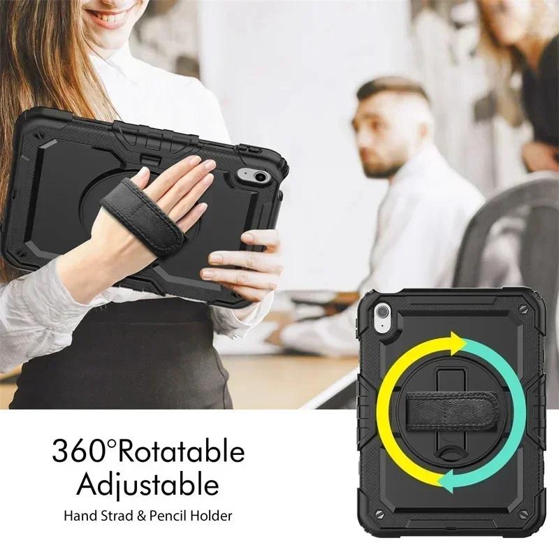 Case For iPad A16 10th 11th Generation 7/8/9th 10.2 Pro 11 12.9 Air 11 13 Air5 4 Mini 7 6 5 4 Shockproof Stand Kids Safe Cover