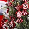 6pcs Electroplated Candy Ornaments, Lollipop Charms For Christmas Tree Decoration, Theme Party, Gift Packaging, Room, Home Decor