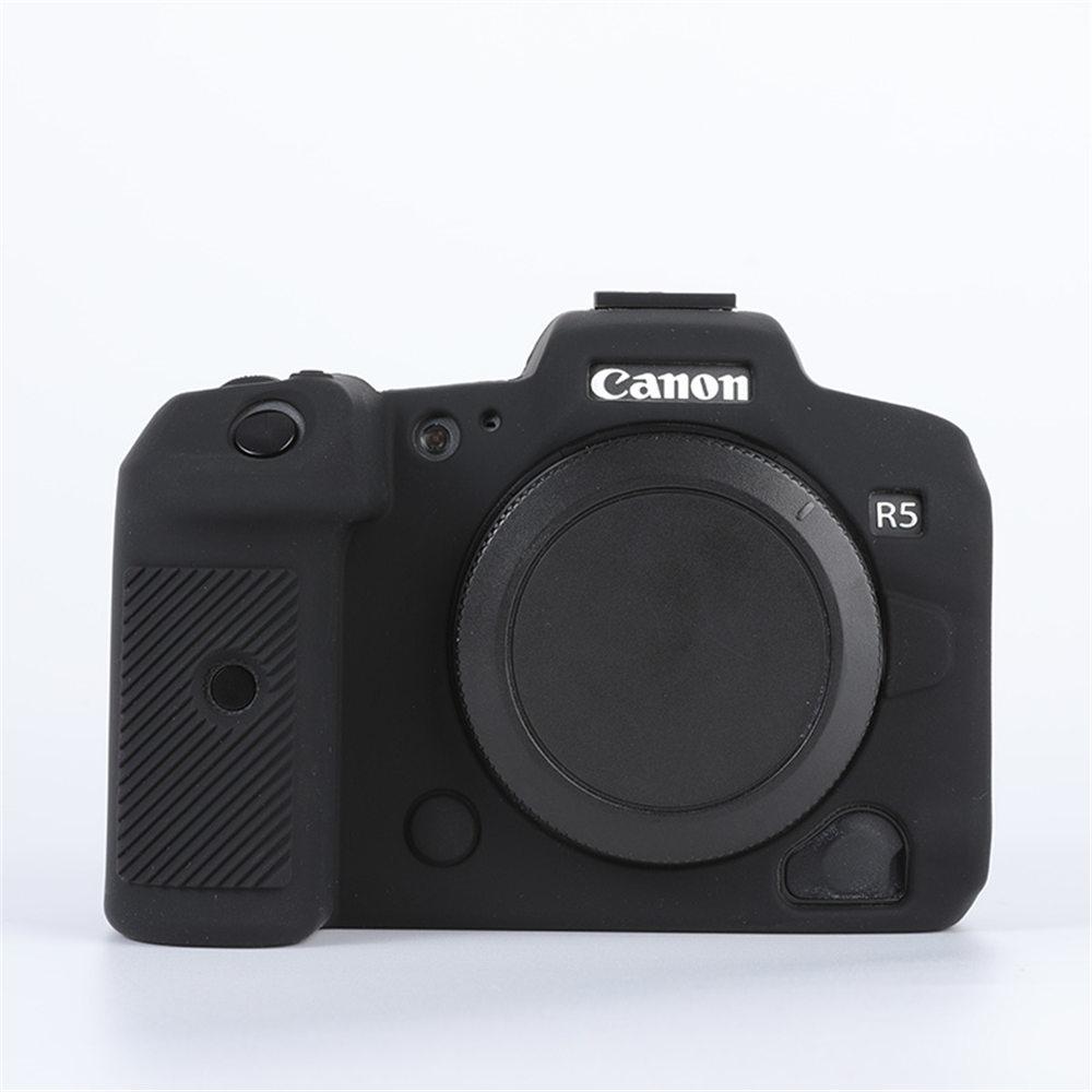 

R5 Soft Silicone Case Armor Camera Body Cover Skin for Canon EOS R5 EOSR5 Digital Cameras чёрный