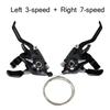 Deragliatori per Bicicletta 3x7 21 Velocità Leve Cambio Interruttore Mountain Bike Leve Cambio Freno con Cavo Cambio Manopola Disco Ciclismo per Bicicletta Trekking