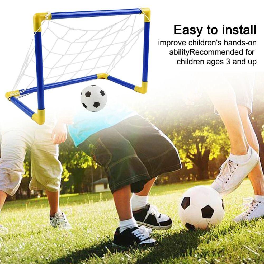 High-Strength Frame Kids Soccer Goal Removable Net Indoor Soccer Post Frame Kit  Indoor Practice