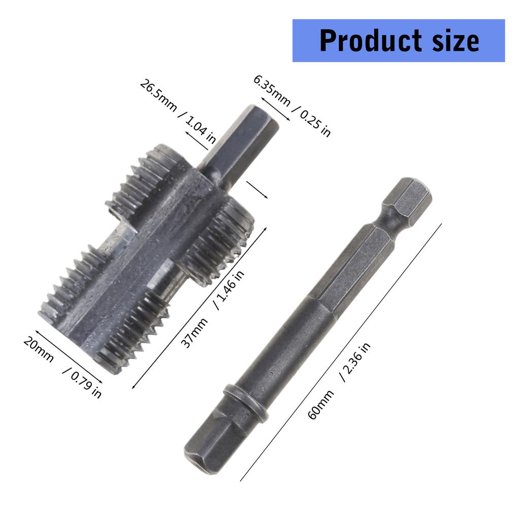 High Precise Plastic Pipe Threader Maker Tool Creates Clean Burr Freeing Thread Perfect for DIY Enthusiasts & Profession
