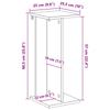 Plant Stand Grey Sonoma 25 x 25.5 x 60.5 cm Engineered Wood