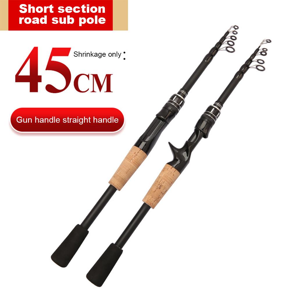Spinning Telescopic Fishing Pole Lightweight Fishing Spinning Pole Professional Portable for Saltwater Freshwater Fishing