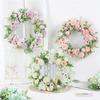 Elegant 40cm Artificial Rose Peony Flower Wreath With High Realistic Appearance
