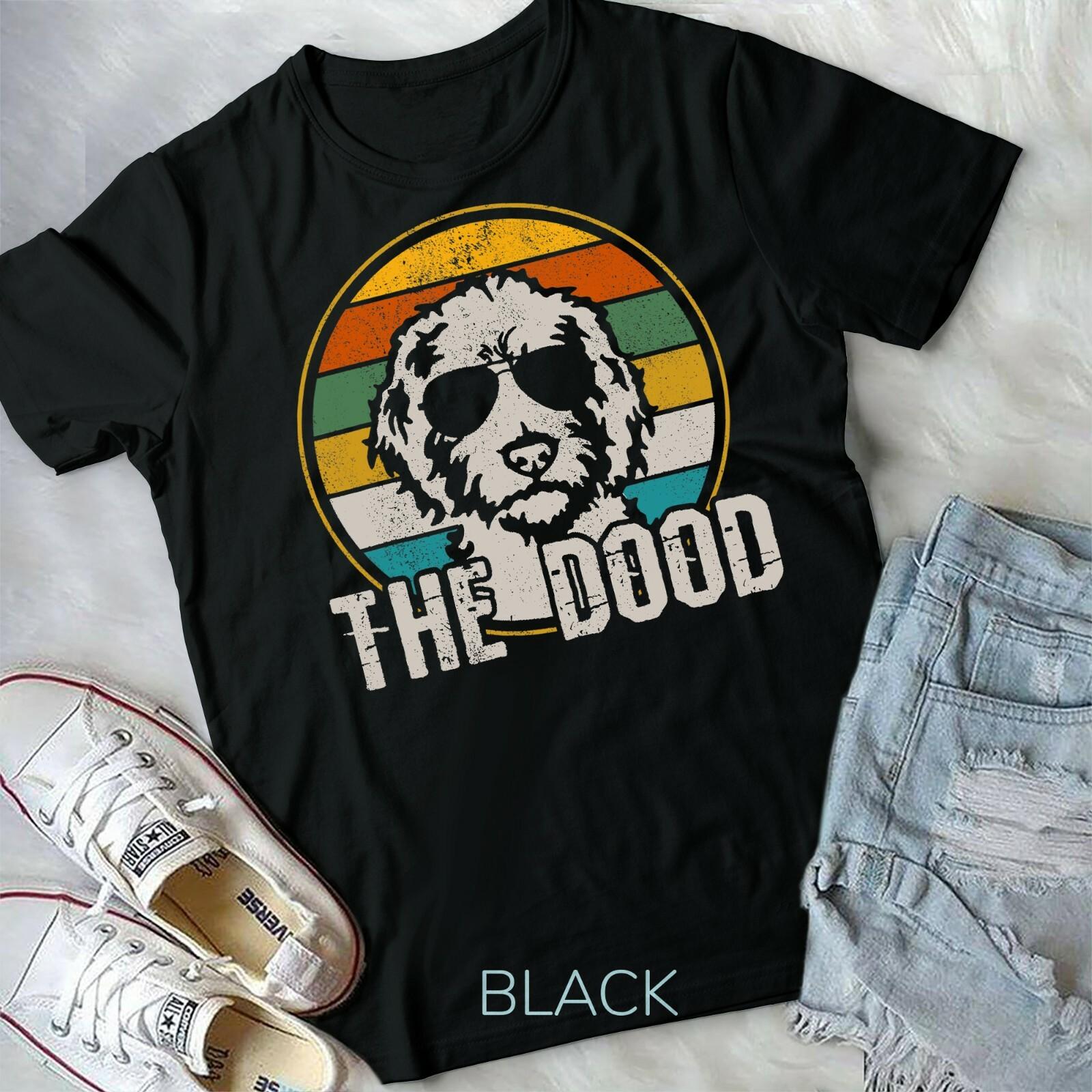 Goldendoodle T-shirt The Dood Vintage Retro Dog Unisex Form T-shirt M