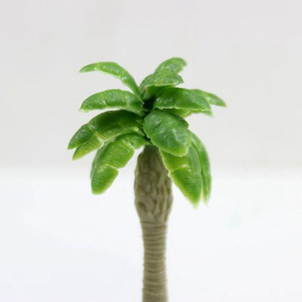 3pcs 1:12 Green Leaves Plant Pot Multistyles Play House Decor  Doll House Accessories