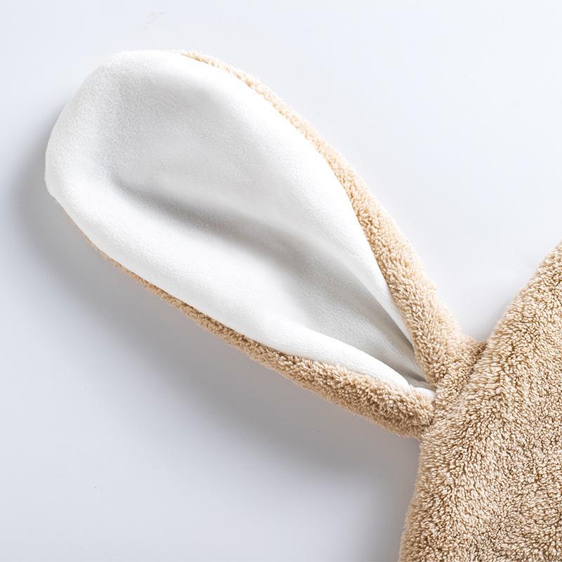 Yougang Cute Cartoon Thickened Absorbent Coral Fleece Baby Baby Bath Hooded Children Bath Towel Cape Cape