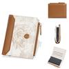 Minimalist Flower Pattern Women Double Fold Square Wallet With Card Slot For Daily Use And Antitheft Protection