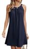 Modisches und elegantes ärmelloses A-Linien-Kleid für Damen