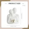 Couple Statue Abstract Sculpture Lover Figurine Desktop Ornament for Office Fireplace
