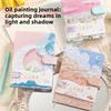Oil Painting Illustration Handbook PU Magnetic Buckle Book Multi-functional Color Page Notebook Student Girl Stationery
