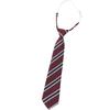 Women's Red Stripe No-Iron Japanese Academy Style Bow Tie Shirt Accessory