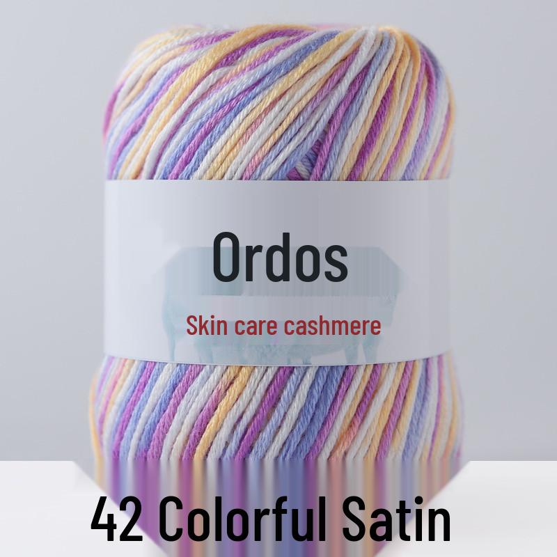 Genuine Baby Cashmere Yarn: Hand-Knitted Scarf for Infants & Toddlers, Medium Thick Milk Cotton for Crochet.