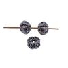 Floral Edge Spacer Beads Ornate Metal Small Hole Charms For Bohemian Beading Supplies