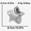 High Quality Irregular 304 Stainless Steel Beads For Jewelry Making Supplies No Fade Waterproof Moon Heart Star Bead Accessories