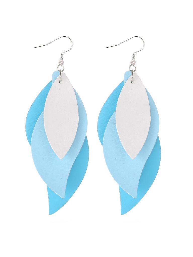 Stylish PU Leather Earrings: Creative Designs & Shapes