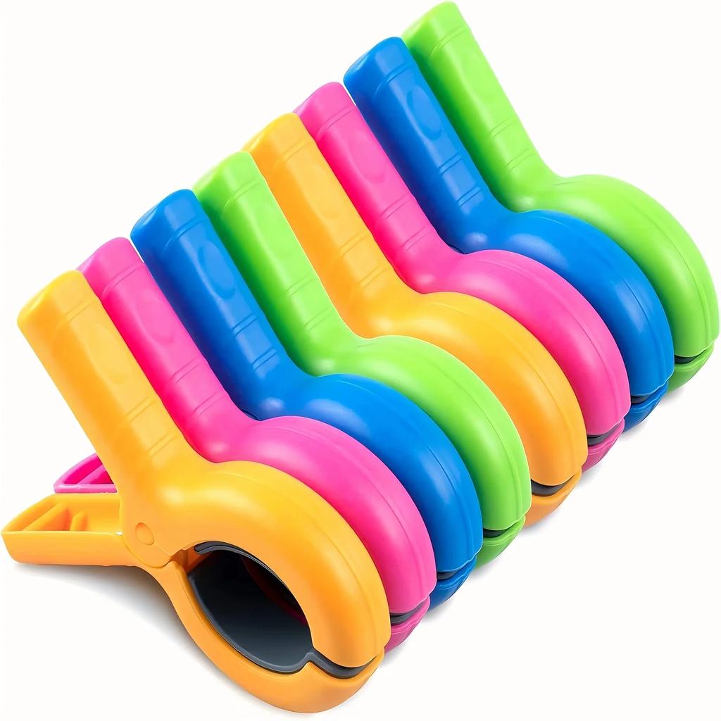 1/4/8Pcs Beach Towel Clips for Beach Chairs, Towel Holder Clips for Chair Pool on Cruise,Heavy Duty Clothes Pins, Strong Clips