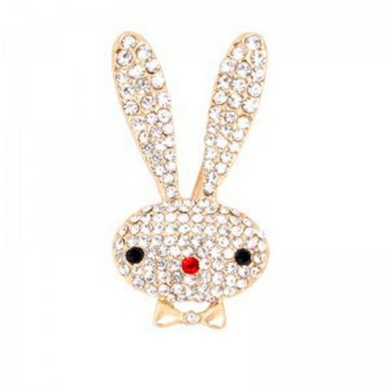 Chic Rabbit Brooch: Trendy Anti-Exposure Pin for Sweaters & Cardigans