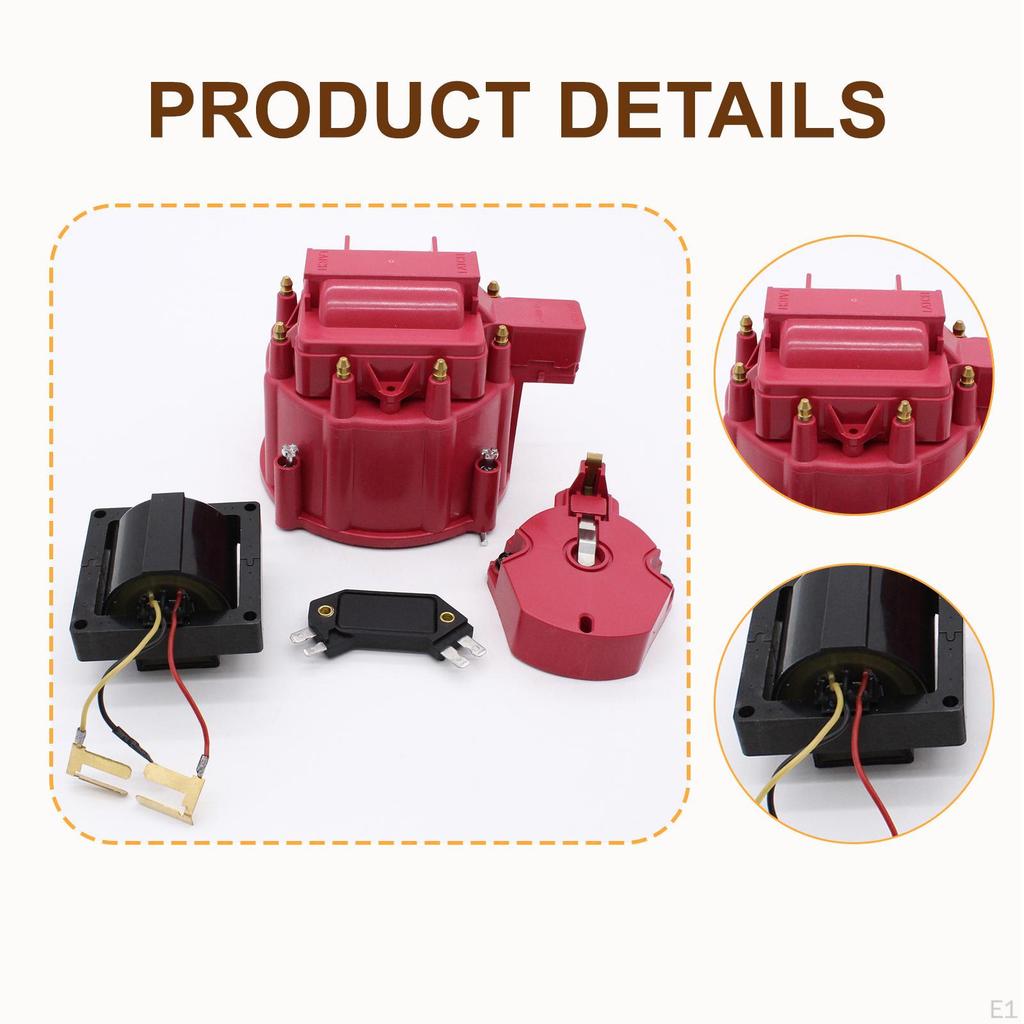 Ignition Distributor Tune Up Kit Cap and Rotor Automotive Accessories Male