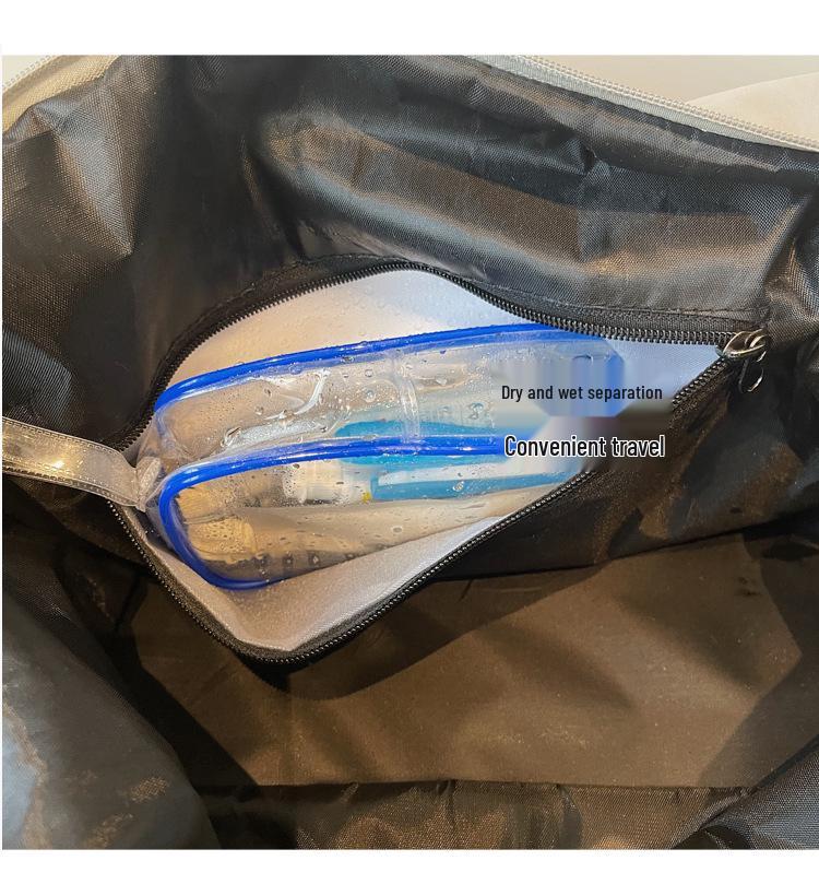 Large Capacity Gym & Travel Bag with Wet/Dry Separation - Expandable for Short Trips, Swimming, Yoga, and Outdoor Sports