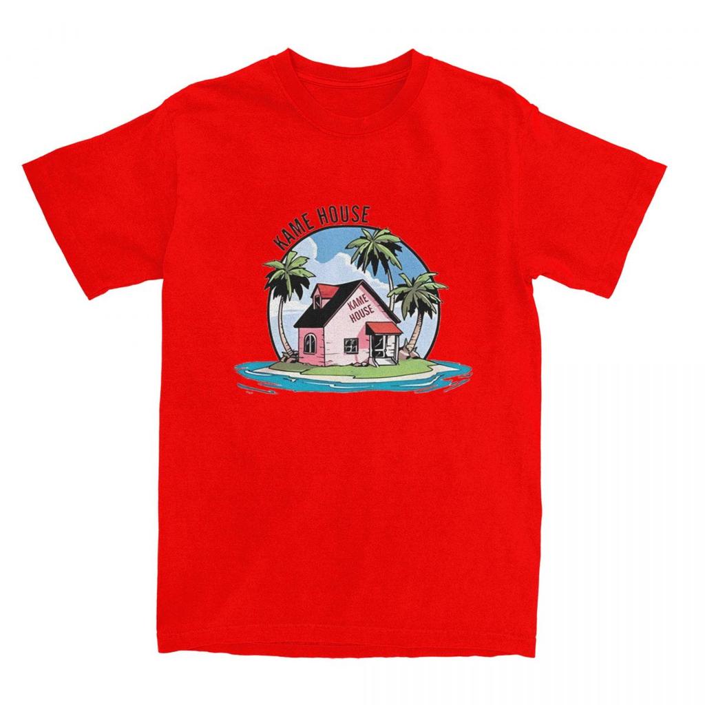 Turtle Island Kame House Anime Fans Gift T Shirt Merch for Men Women Pure Cotton Leisure Tees Short Sleeve Clothes All Seasons